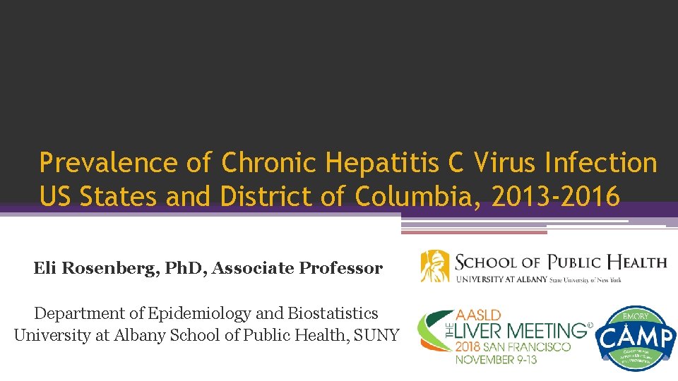 Prevalence of Chronic Hepatitis C Virus Infection US States and District of Columbia, 2013