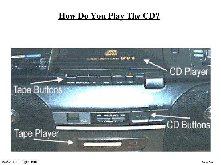 How Do You Play The CD? www. baddesigns. com James Tam 