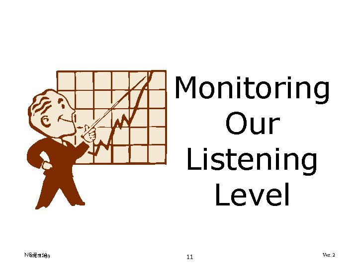 Monitoring Our Listening Level NE-II-159 11 Ver. 2 