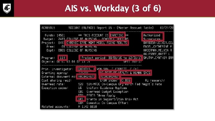 AIS vs. Workday (3 of 6) 