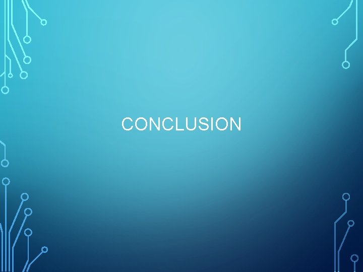 CONCLUSION 