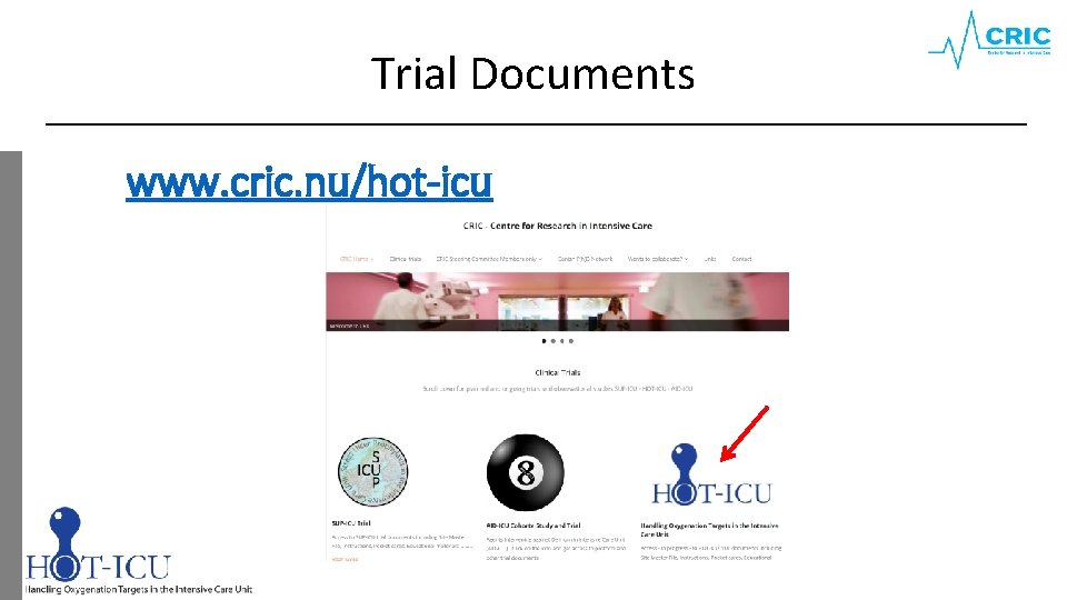 Trial Documents www. cric. nu/hot-icu 