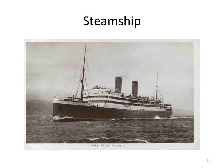 Steamship 16 
