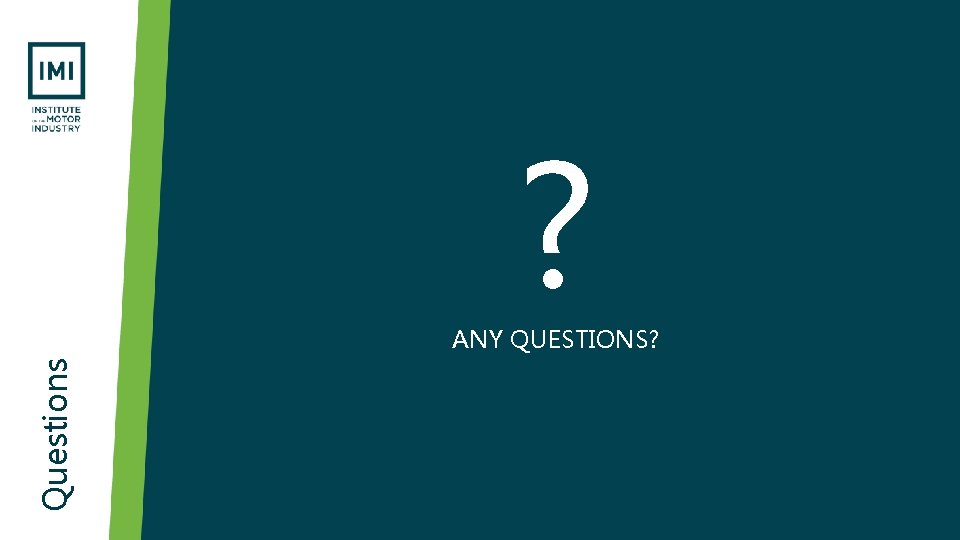 ? Questions ANY QUESTIONS? ? Questions ANY QUESTIONS?