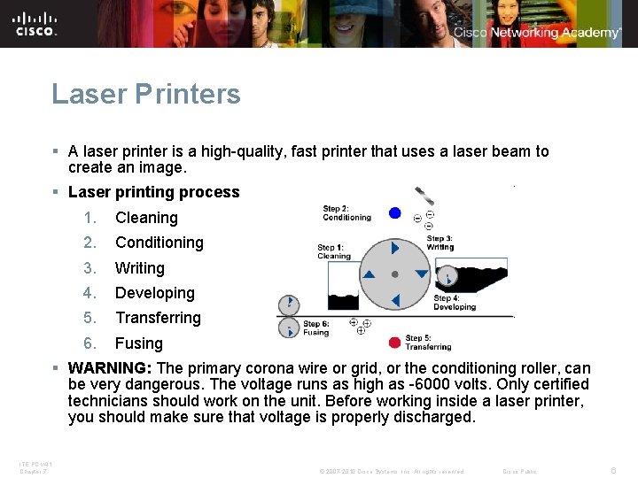 Laser Printers § A laser printer is a high-quality, fast printer that uses a