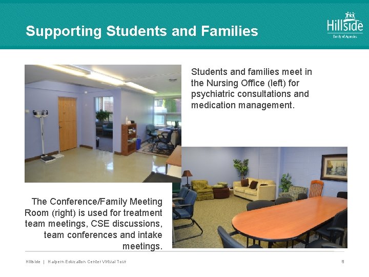 Supporting Students and Families Students and families meet in the Nursing Office (left) for Supporting Students and Families Students and families meet in the Nursing Office (left) for