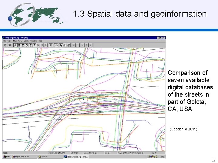 1. 3 Spatial data and geoinformation Comparison of seven available digital databases of the