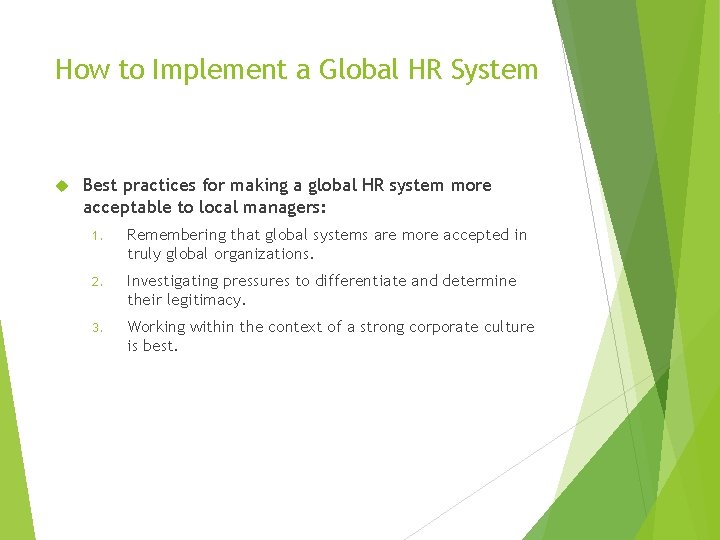 How to Implement a Global HR System Best practices for making a global HR