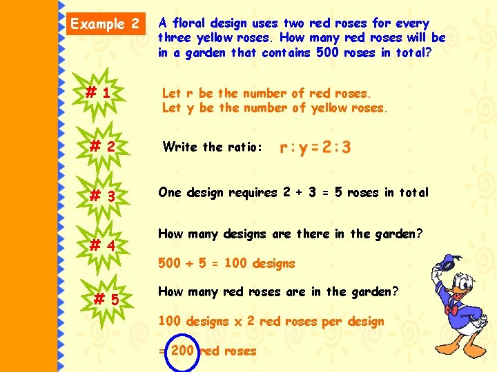 Example 2 # 1 # 2 # 3 # 4 # 5 A floral