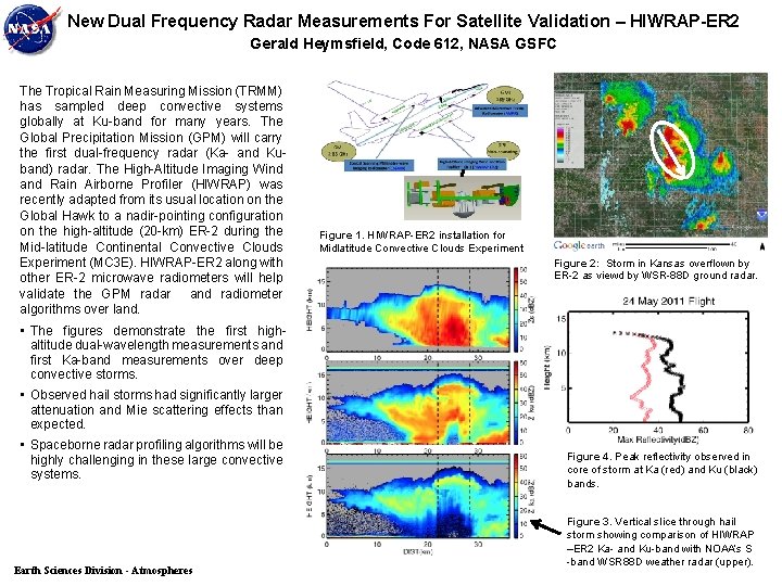 New Dual Frequency Radar Measurements For Satellite Validation – HIWRAP-ER 2 Gerald Heymsfield, Code