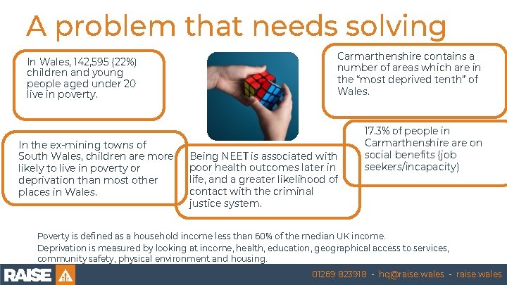 A problem that needs solving In Wales, 142, 595 (22%) children and young people