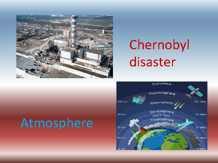 Chernobyl disaster Atmosphere 