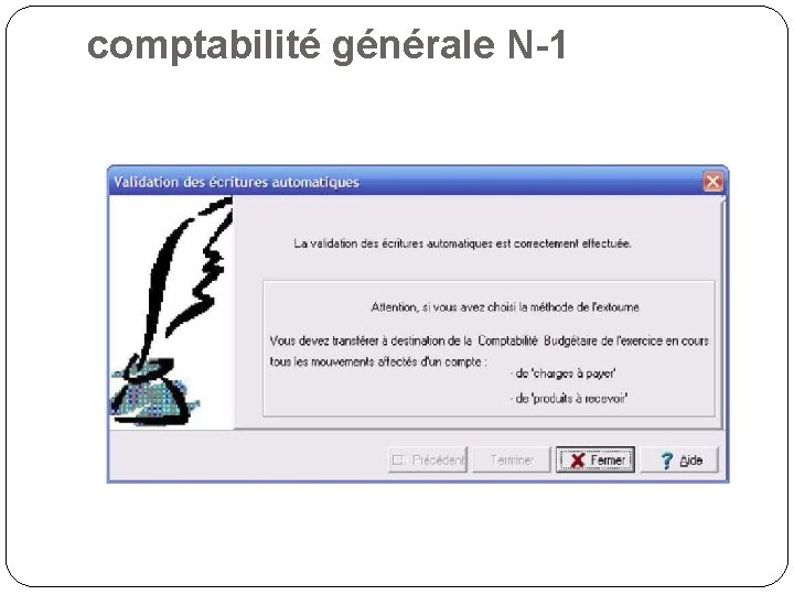 comptabilité générale N-1 