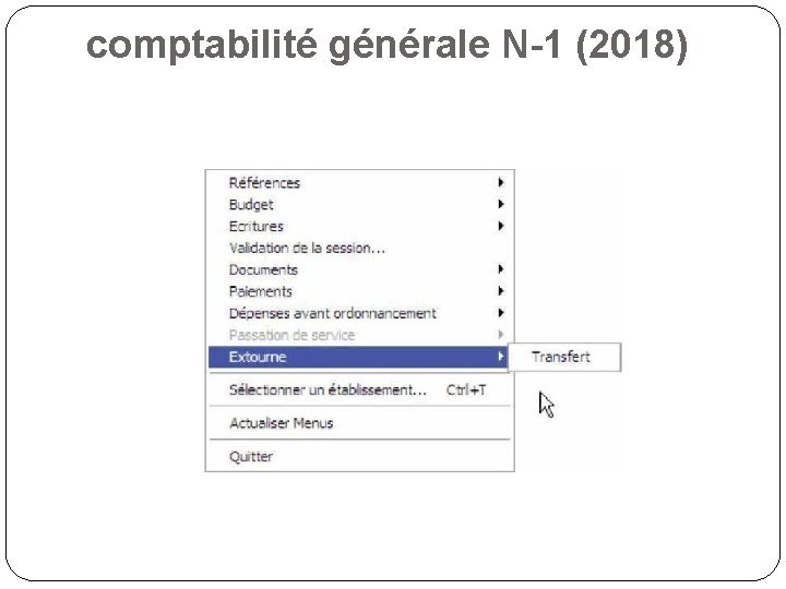 comptabilité générale N-1 (2018) 