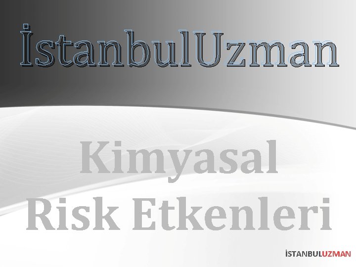 İstanbul. Uzman Kimyasal Risk Etkenleri İSTANBULUZMAN 