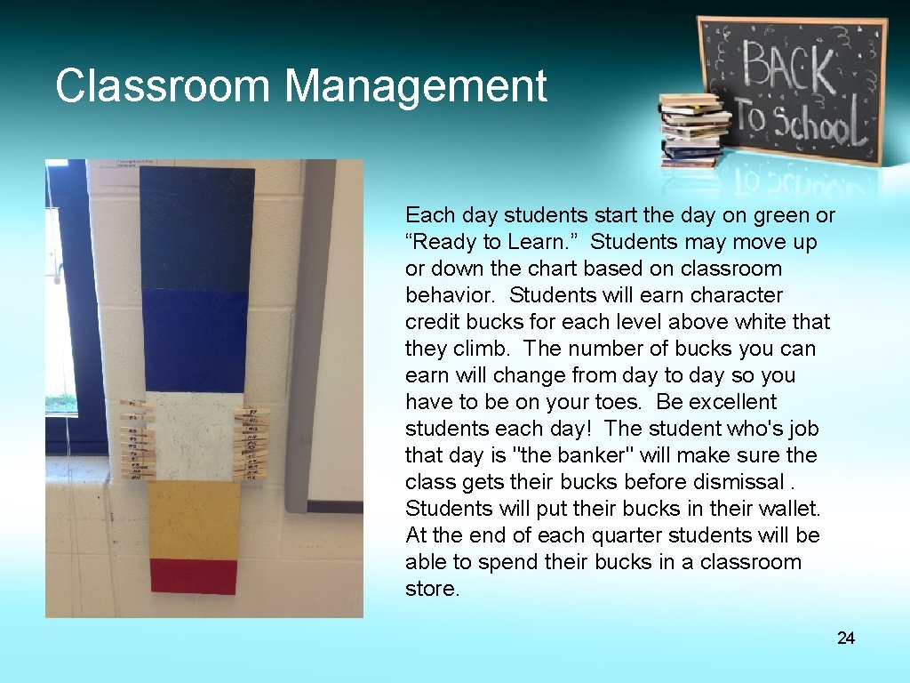 Classroom Management Each day students start the day on green or “Ready to Learn. Classroom Management Each day students start the day on green or “Ready to Learn.
