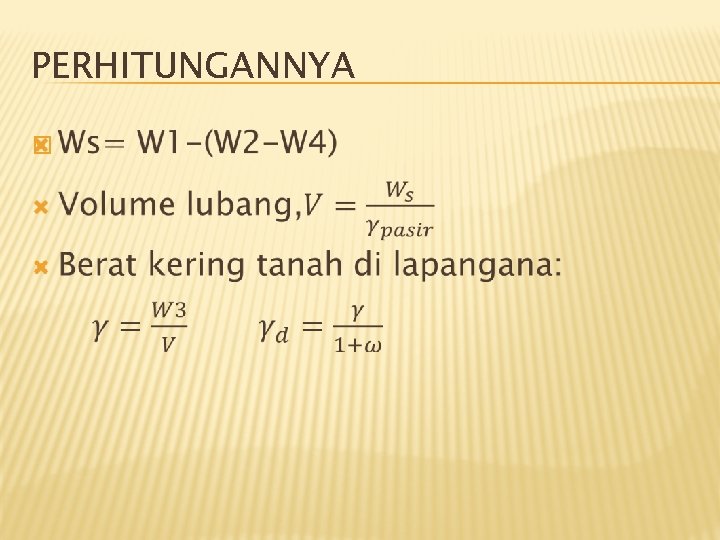 PERHITUNGANNYA � 