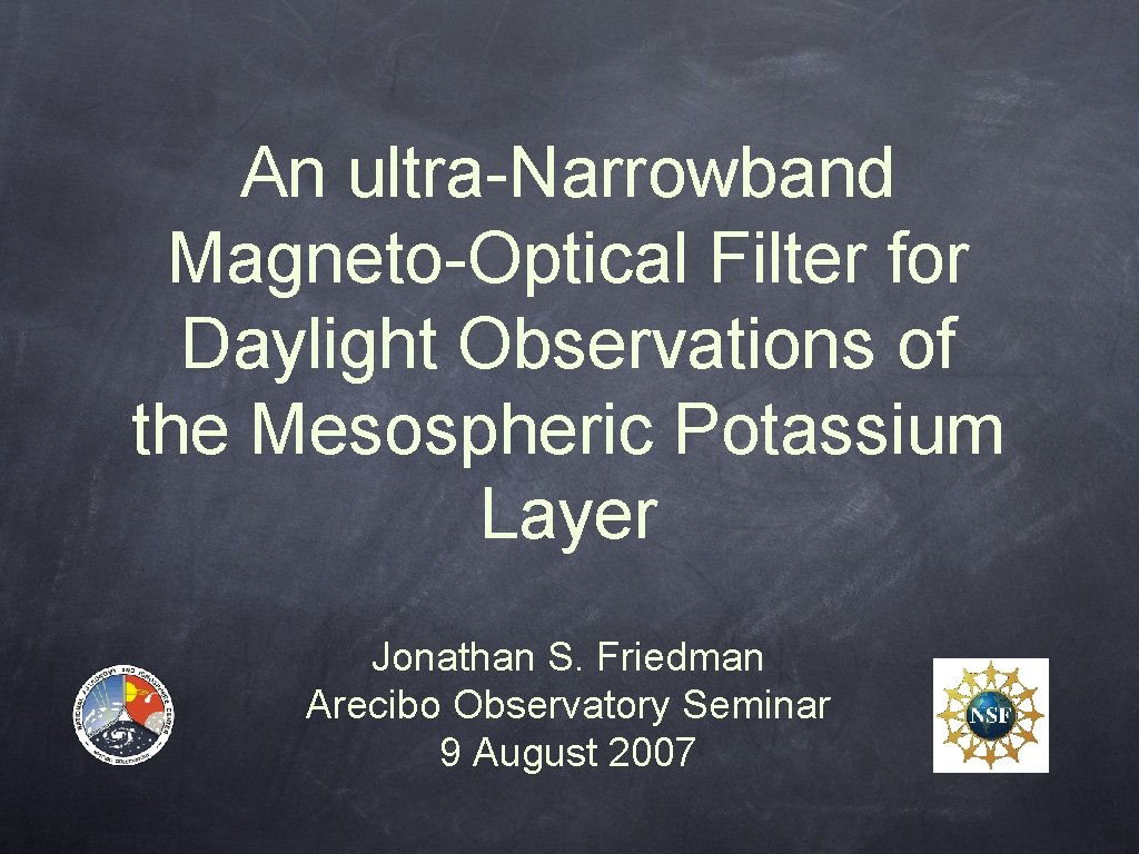 An ultra-Narrowband Magneto-Optical Filter for Daylight Observations of the Mesospheric Potassium Layer Jonathan S.