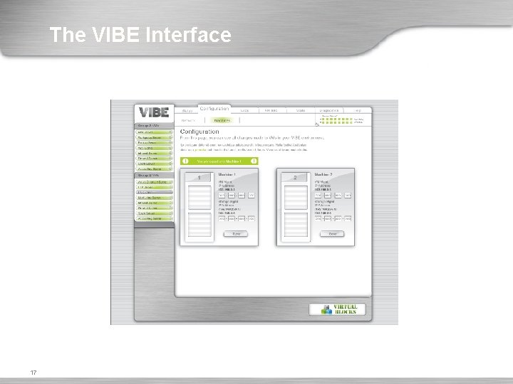 The VIBE Interface 17 