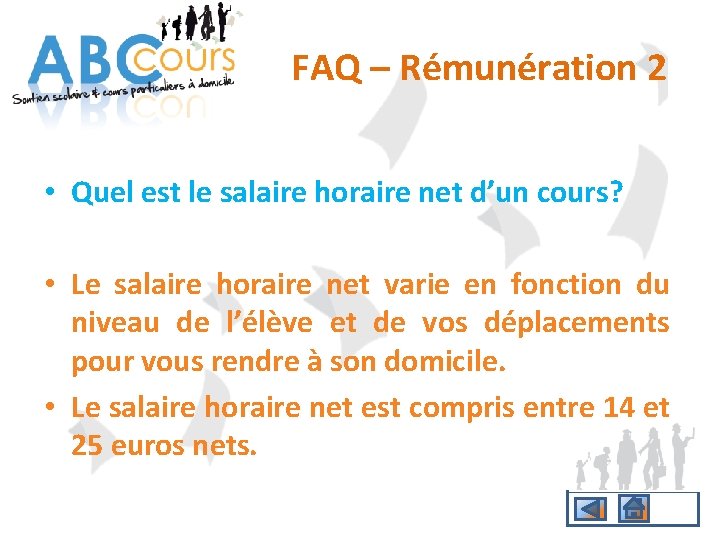FAQ – Rémunération 2 • Quel est le salaire horaire net d’un cours? •