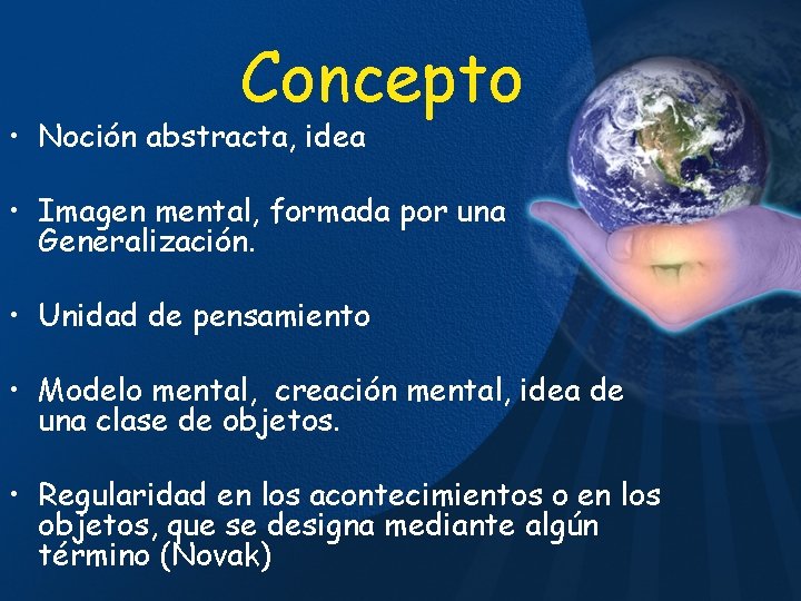 Mapas conceptuales Concepto Nocin abstracta idea Imagen mental