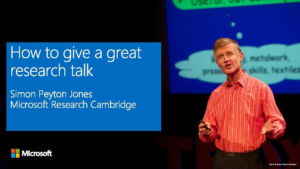 Photo © James Millar/TEDx. Exeter Photo © James Millar/TEDx. Exeter