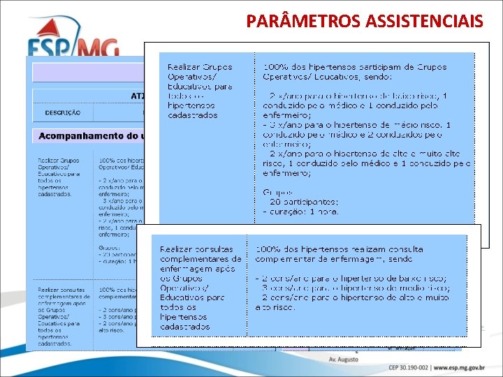 PAR METROS ASSISTENCIAIS 31 