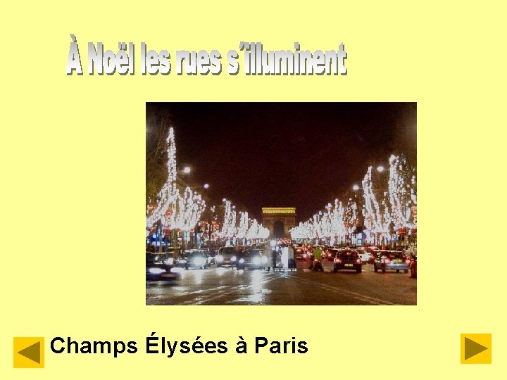 Champs Élysées à Paris 