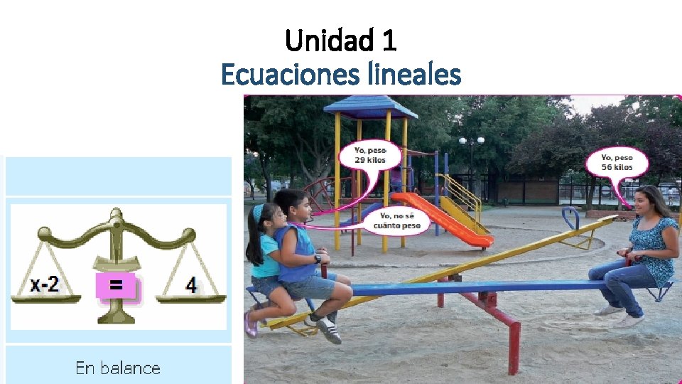 Unidad 1 Ecuaciones lineales 