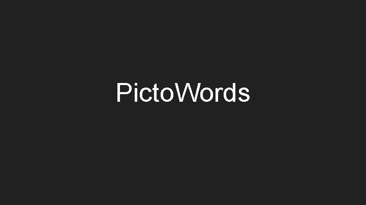 Picto. Words 