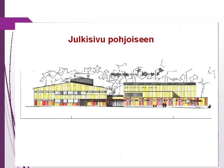 Julkisivu pohjoiseen 