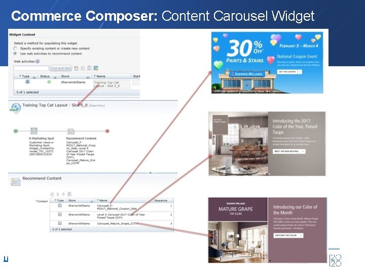 Commerce Composer: Content Carousel Widget Link 