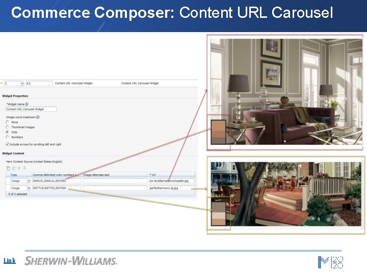 Commerce Composer: Content URL Carousel Link 