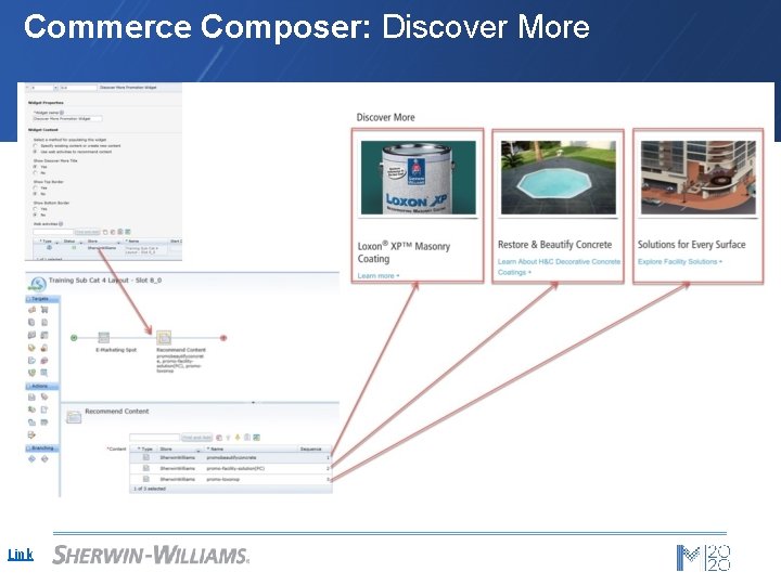 Commerce Composer: Discover More Link 