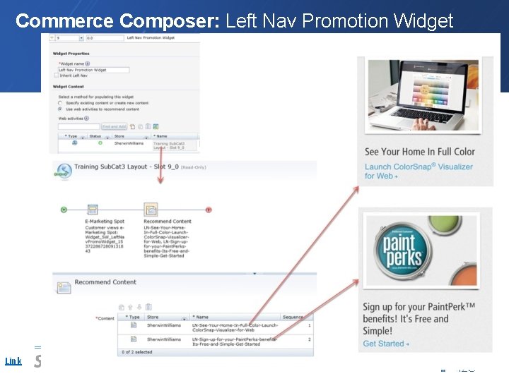 Commerce Composer: Left Nav Promotion Widget Link 