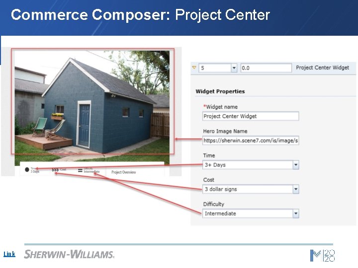 Commerce Composer: Project Center Link 