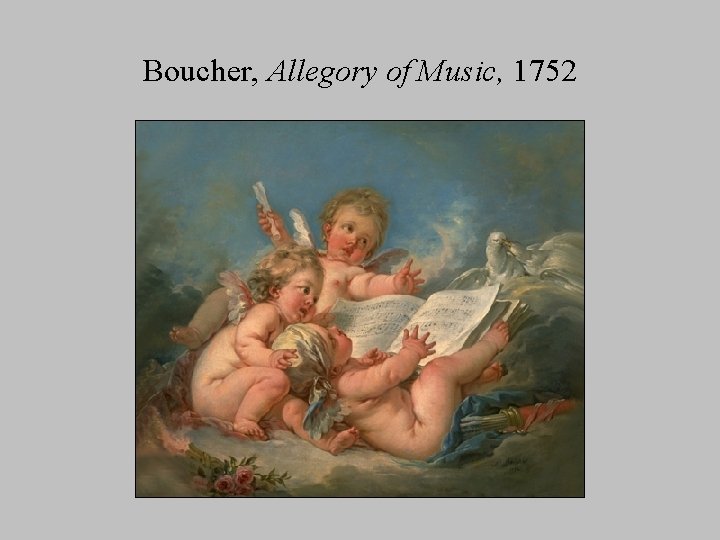 Boucher, Allegory of Music, 1752 