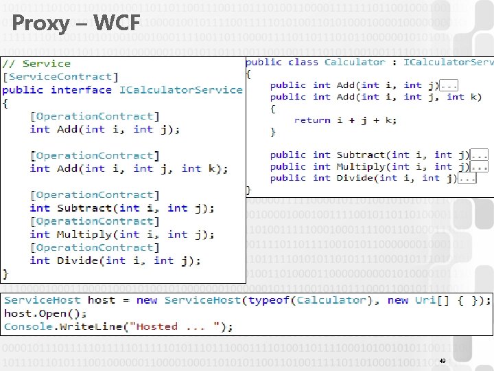 Proxy – WCF 49 