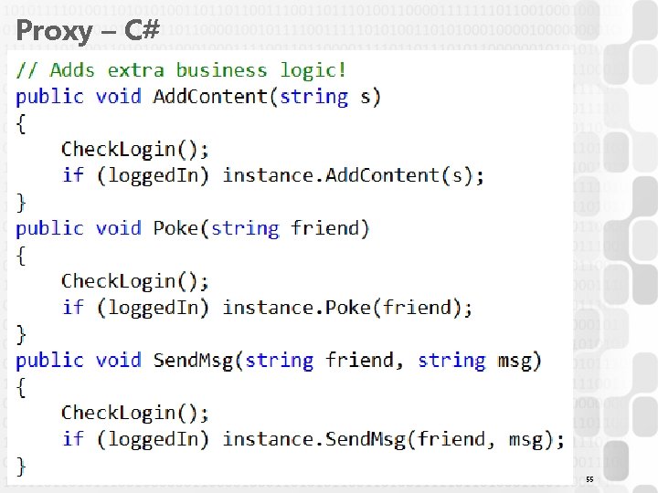 Proxy – C# 55 