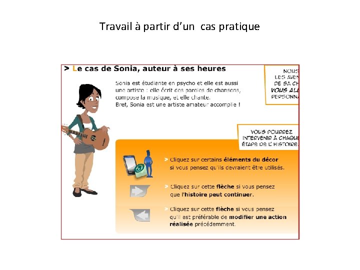 Travail à partir d’un cas pratique 