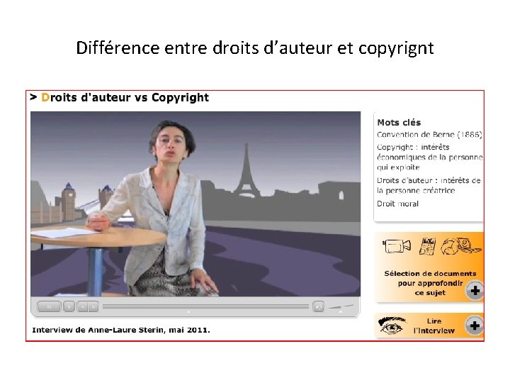 Différence entre droits d’auteur et copyrignt 