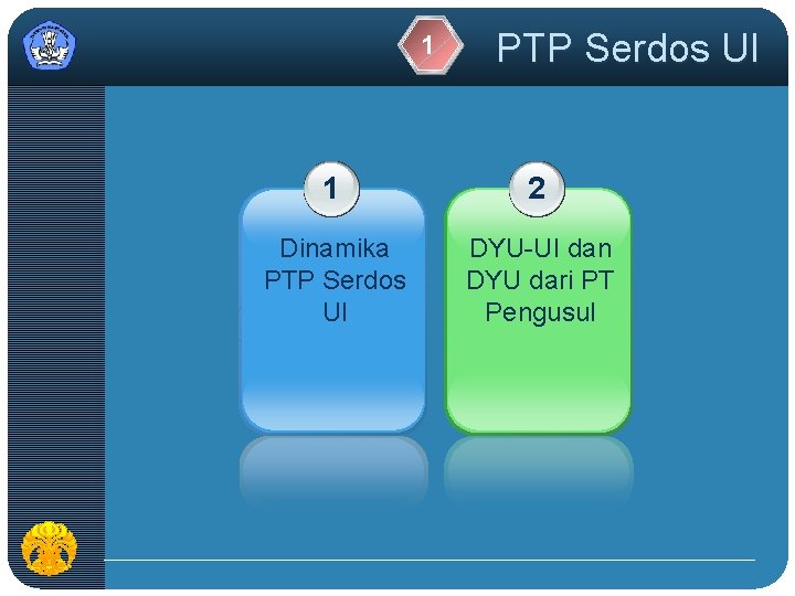 1 PTP Serdos UI 1 2 Dinamika PTP Serdos UI DYU-UI dan DYU dari