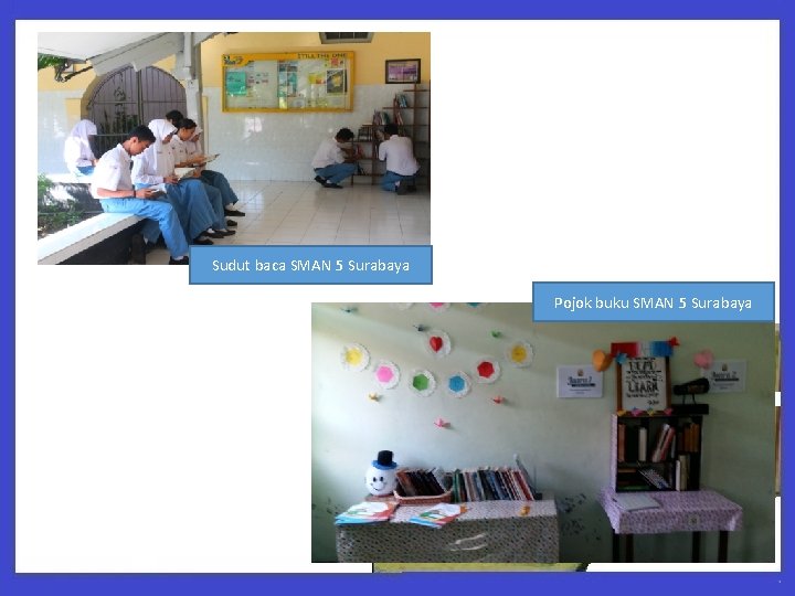 Sudut baca SMAN 5 Surabaya Pojok buku SMAN 5 Surabaya Sudut baca SMAN 5 Surabaya Pojok buku SMAN 5 Surabaya