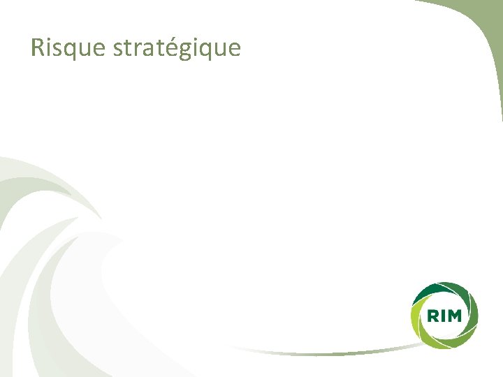 Risque stratégique 