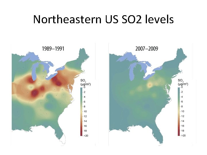 Northeastern US SO 2 levels 