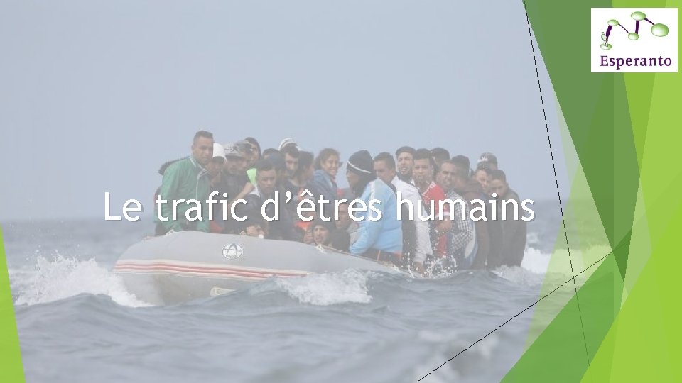 Le trafic d’êtres humains 