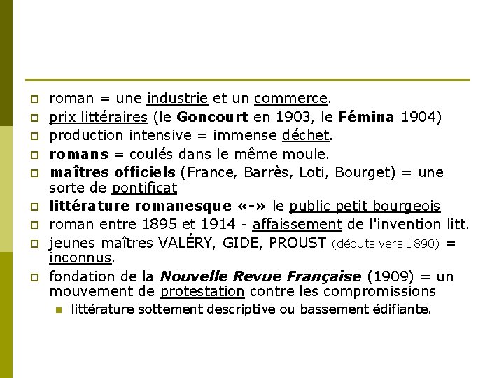 p p p p p roman = une industrie et un commerce. prix littéraires