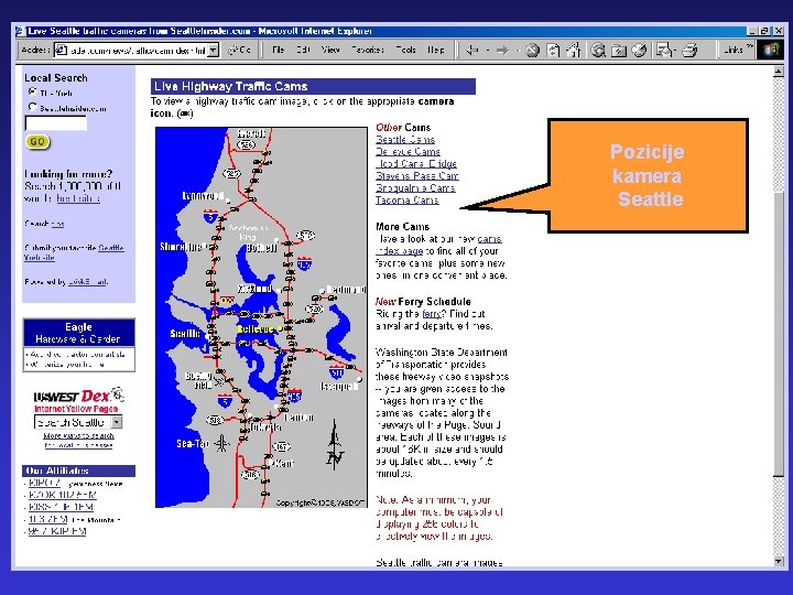 Pozicije kamera Seattle 