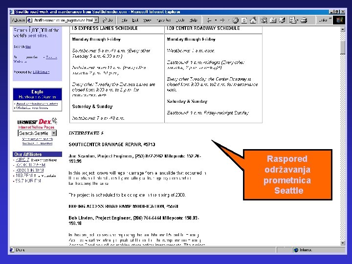 Raspored održavanja prometnica Seattle 