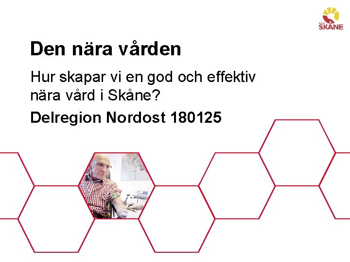 Den nära vården Hur skapar vi en god och effektiv nära vård i Skåne?